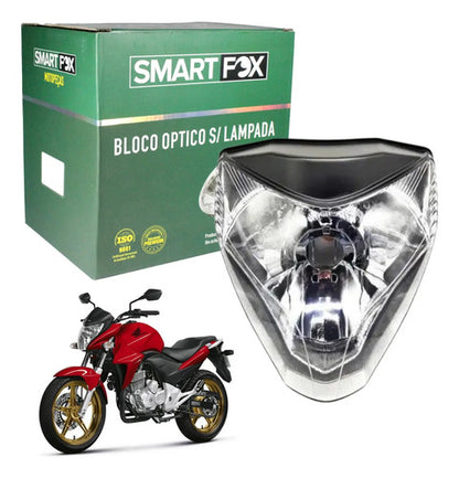 Farol Bloco Óptico sem Lâmpada Smartfox Honda Cb 300r 2009 em diante