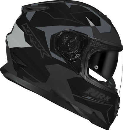 Capacete Norisk FF302 Soul District com Óculos Solar Interno Preto Cinza Fosco