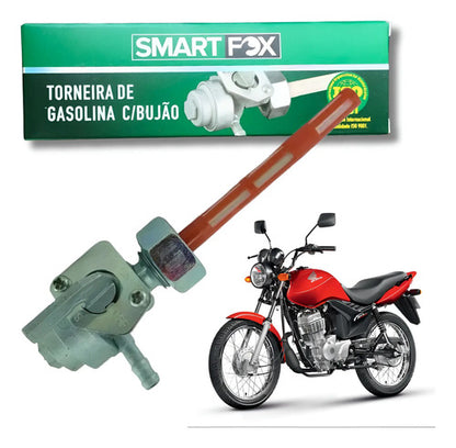 Torneira de Combustível com Bujão Smartfox Honda Cg 125 Titan Fan 2009 a 2015