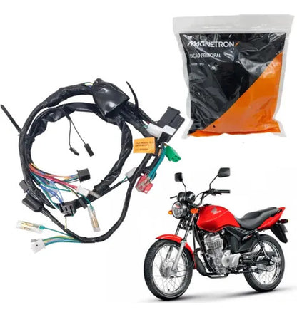 Fiação Chicote Elétrico Principal Magnetron Honda Cg 125 Fan 2009 a 2011 Partida Elétrica