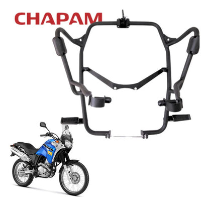 Protetor de Motor com Pedaleira Chapam Yamaha Ténéré 250 2011 a 2018 Preto Fosco