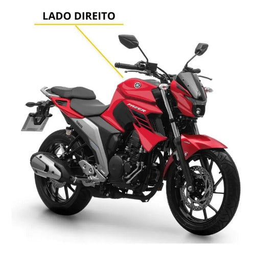 Capa do Tanque Direita Yamaha Fazer Fz25 250 2018 a 2025 Vermelho
