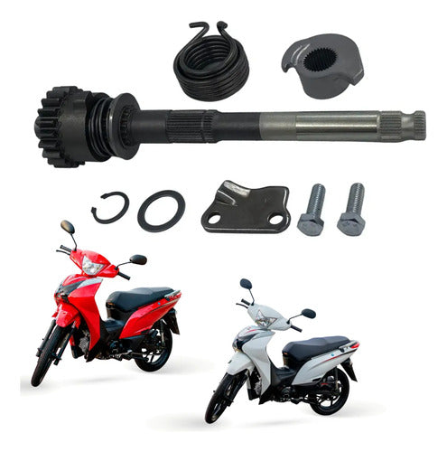 Eixo do Pedal de Partida Completo Iron Shineray Jet 50 125