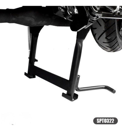 Cavalete Central Scam Yamaha Fazer Fz25 250 2018 em diante Preto Fosco