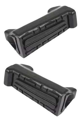 Par de Borrachas da Pedaleira Dianteira Smartfox Yamaha Factor 125 2000 a 2016