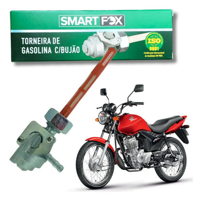 Torneira de Combustível com Bujão Smartfox Honda Cg 125 Titan Fan 2009 a 2015