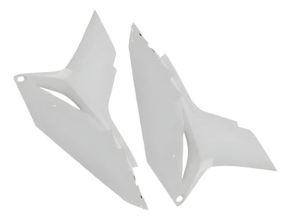 Par de Aletas Abas do Tanque Paramotos Honda Bros 160 2022 a 2024 Branco