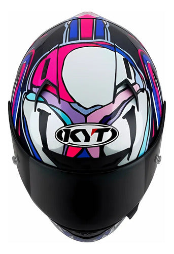 Capacete KYT NZ-Race Enea Bastianini com Spoiler Roxo Brilhante
