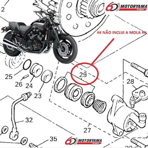 Reparo da Embreagem Yamaha Vmax 1200 Royal Star 1300