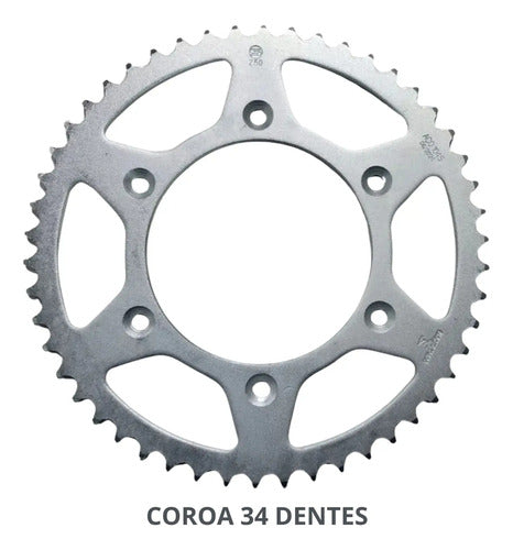 Kit Relação Smartfox sem Retentor Honda Pop 100 Biz 125 428H 106L 34/14T