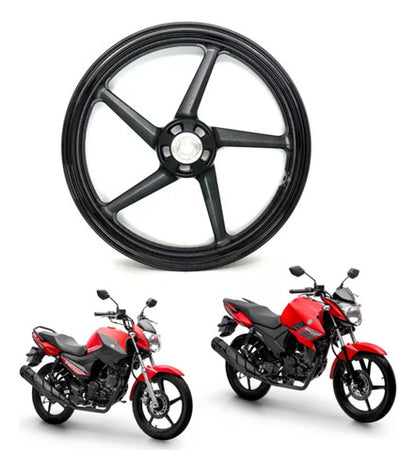 Roda Liga Leve Dianteira Yamaha Factor 125 2019 em diante Factor Fazer 150 2019 a 2025 Aro 18