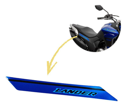 Adesivo da Tampa Lateral Direita Yamaha Lander 250 2025 Azul