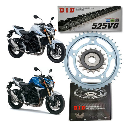 Kit Relação DID Premium com Retentor Suzuki Gsr 750 2011 a 2017 525VO 112L 42/17T