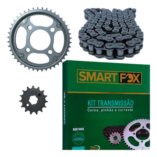 Kit Relação Smartfox sem Retentor Honda Cbx 250 Twister 2001 em diante 520H 106L 37/13T