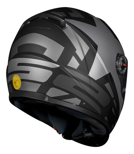 Capacete LS2 FF358 Starwar Preto Prata Fosco