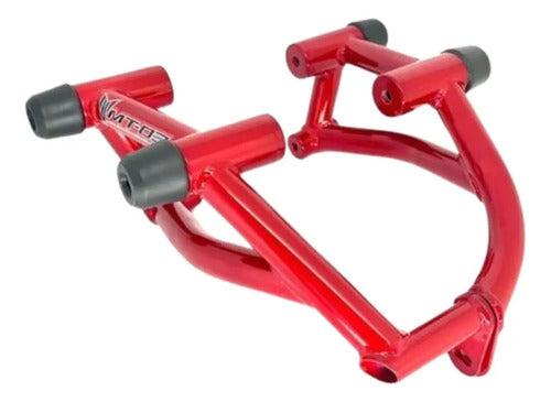 Protetor de Motor Stunt Race Cage Yamaha Mt-03 2016 em diante Vermelho Metálico