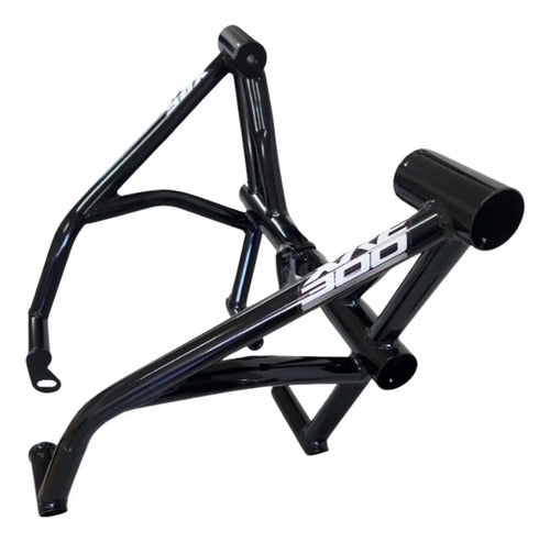 Protetor de Motor Stunt Race Street Cage Honda Xre 300 2009 em diante Preto Brilhante