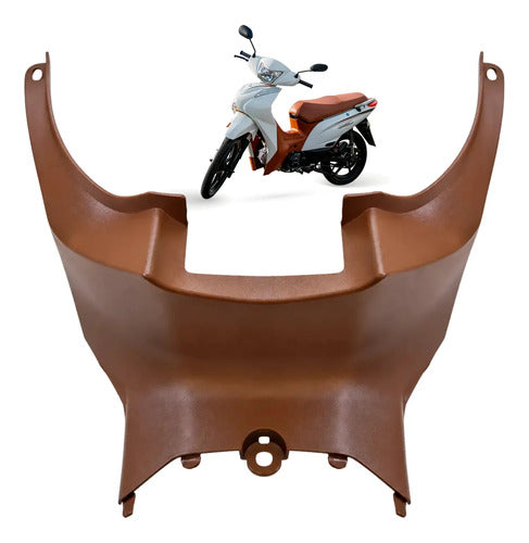 Acabamento Superior do Chassi Traseiro Smartfox Shineray Jet 50 125 2023 a 2025 Marrom