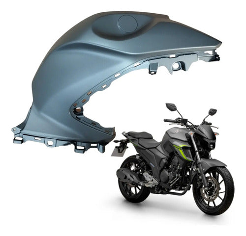 Capa do Tanque Direita Yamaha Fazer Fz25 250 2024 a 2025 Cinza Fosco