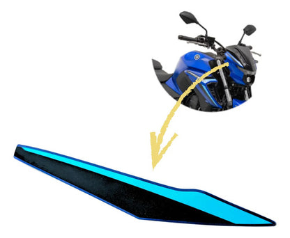 Adesivo da Carenagem Lateral do Farol Direita Yamaha Fazer Fz25 250 2025 Azul Metálico