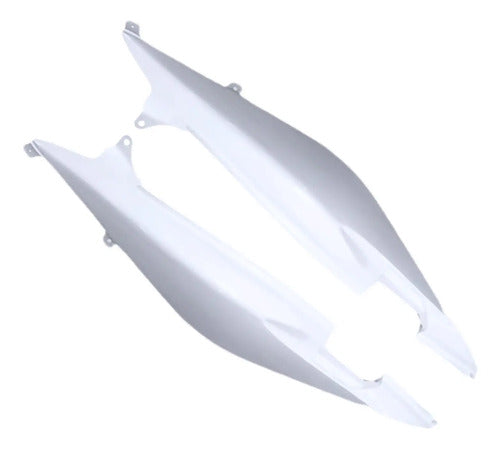 Par de Rabetas Laterais Paramotos Honda Cb 300r 2013 em diante Branco