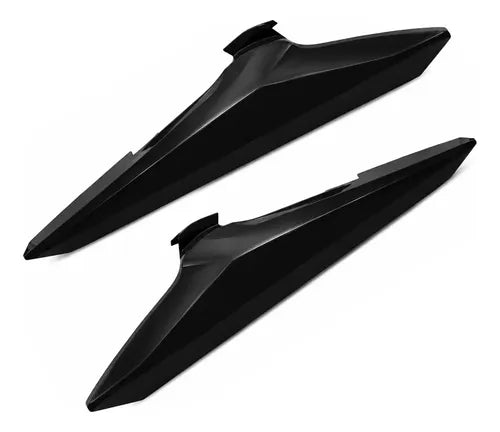 Par de Tampas Laterais Traseiras Paramotos Honda Bros 160 2025 em diante Preto