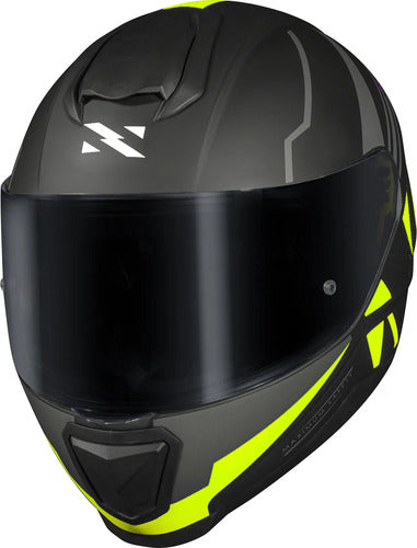 Capacete Norisk Razor Full Preto Amarelo Fosco