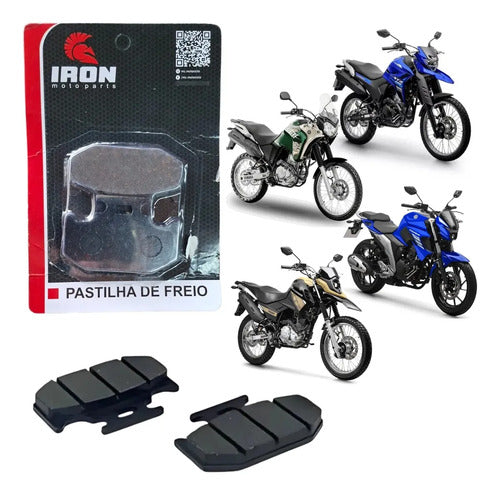 Pastilha de Freio Traseira Iron Yamaha Crosser 150 Fazer Fz25 Lander Ténéré 250