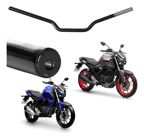 Guidão com Peso Chapam Yamaha Fazer Fz15 150 2023 a 2025 Preto Fosco