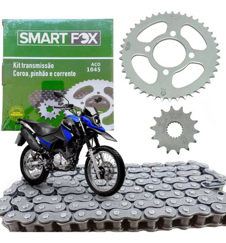 Kit Relação Smartfox sem Retentor Yamaha Crosser 150 2014 a 2025 428H 122L 41/14T