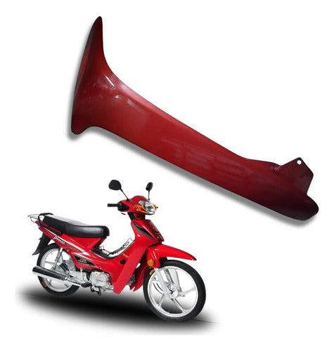 Carenagem Aba Lateral Externa Direita Iron Shineray Phoenix 50 2009 a 2019 Vermelho