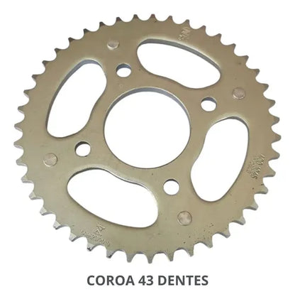 Kit Relação Smartfox sem Retentor Honda Cg 150 Titan Fan 2004 a 2015 428H 118L 43/16T