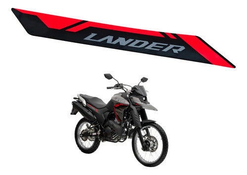 Adesivo da Tampa Lateral Direita Yamaha Lander 250 2025 Preto