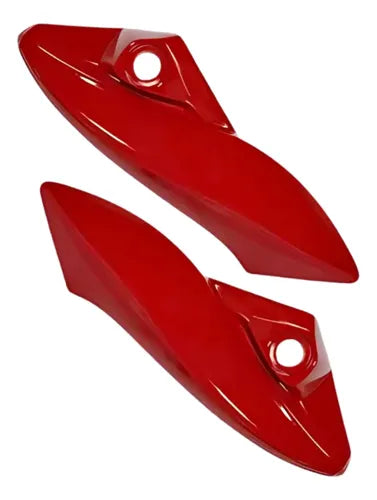 Par de Carenagens Laterais do Farol Paramotos Honda Cb 300r 2009 em diante Vermelho