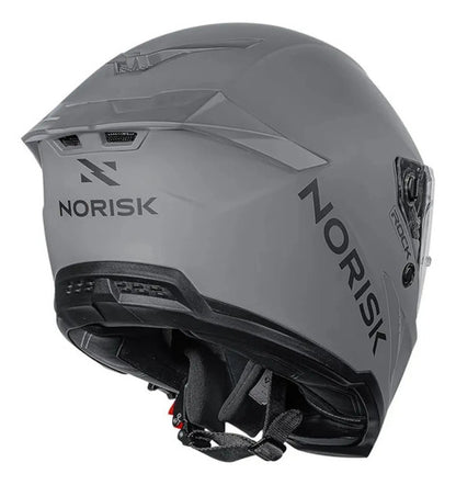 Capacete Norisk Rock Solid com 2 Viseiras e Óculos Solar Interno Cinza Fosco
