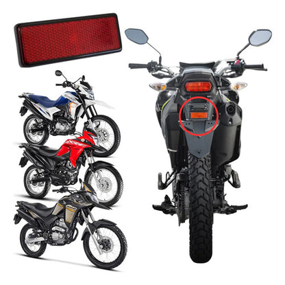 Refletor Olho de Gato Traseiro Paramotos Honda Bros 150 160 Xre 190 300 Vermelho