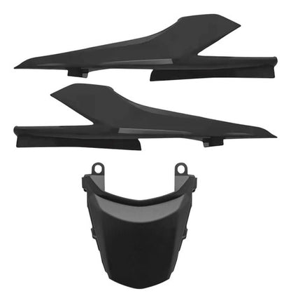 Kit Rabeta Lateral Completa Paramotos Honda Cg 160 Titan 2016 a 2024 Preto Fosco