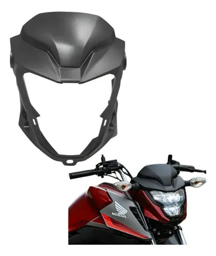 Capa do Farol Frontal Paramotos Honda Cg 160 Titan Fan 2025 em diante Preto Fosco