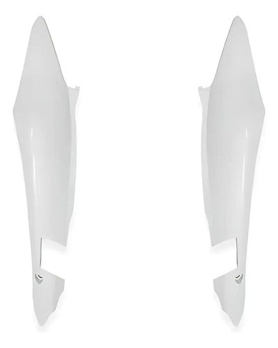 Par de Rabetas Laterais Paramotos Honda Xre 300 2016 a 2018 Branco Fosco