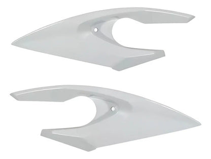 Par de Carenagens Laterais do Farol Paramotos Yamaha Fazer 150 2014 a 2024 Branco