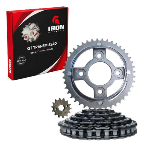 Kit Relação Iron sem Retentor Honda Cg 125 Fan 2009 428H 116L 43/14T