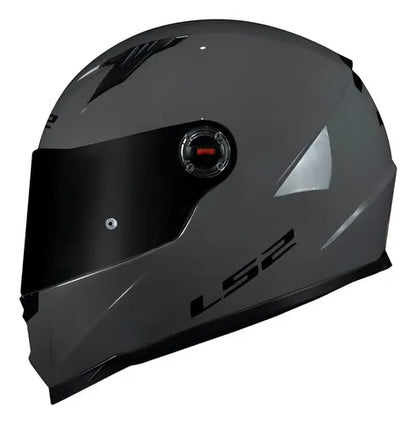 Capacete LS2 FF358 Solid Cinza Brilhante Tamanho 62/XL