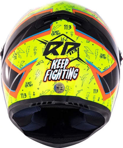 Capacete LS2 FF358 Rafael Paschoalin Amarelo Brilhante Tamanho 62/XL
