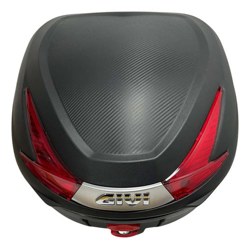 Bauleto Baú Traseiro Givi B330N Monolock 33 Litros Lente Vermelha