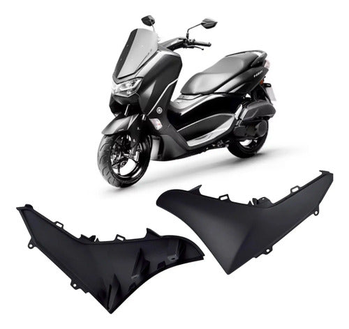 Carenagem do Assoalho Esquerda Yamaha Nmax 160 2021 a 2024 Preto Fosco