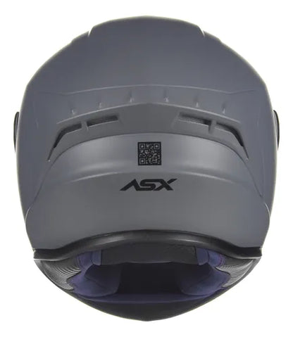 Capacete ASX Draken Solid Cinza Fosco
