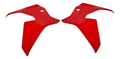 Par de Aletas Abas do Tanque Paramotos Honda Xre 300 2019 em diante Vermelho