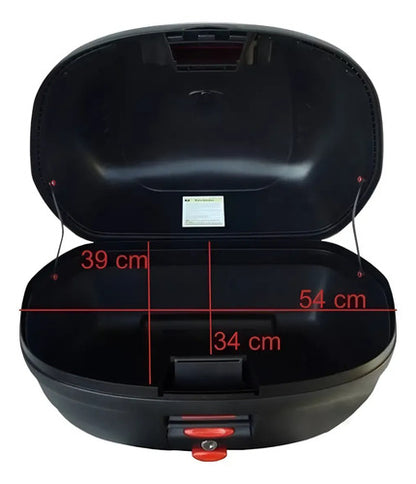 Bauleto Baú Traseiro Givi Simply E450NT Monolock 45 Litros Lente Cinza
