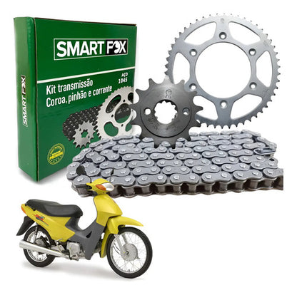 Kit Relação Smartfox sem Retentor Honda Biz 100 1998 a 2005 428H 108L 35/15T