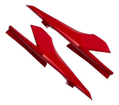 Par de Rabetas Laterais Paramotos Honda Cg 160 Titan 2016 a 2018 Vermelho Marrakesh Perolizado